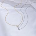 thumbnail image 3 of s925 sterling silver diamond-inlaid heart necklace for women light luxury niche temperament high-end heart-shaped collarbone chain versatile jewelry, 3 of 7