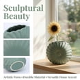 thumbnail image 2 of Unique Bargains Geometric Flower Nordic Minimalist BudVase Green 3.9"L x 1.2"W x 6.9"H, 2 of 5