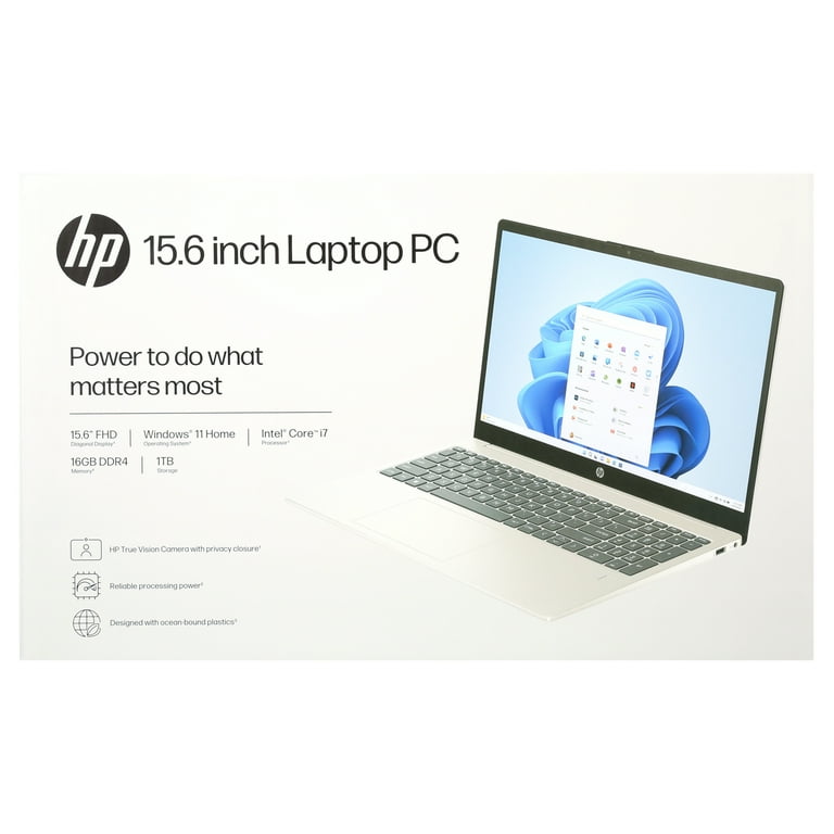 HP 15.6 inch Windows Laptop Intel Core i7-1355U 16GB RAM 1TB SSD Natural Silver HP 15.6 inch Windows Laptop Intel Core i7-1355U 16GB RAM 1TB SSD Natural Silver