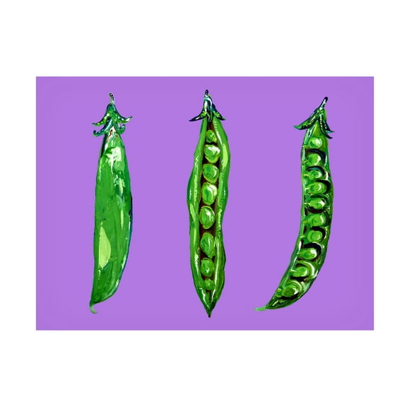 Trademark Fine Art Alice Straker Peas In a Pod Canvas Wall Art