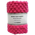thumbnail image 1 of Shason Textile 60" x 1.5 yd 100% Polyester Fleece Solid Print Dot Craft Fabric, Hot Pink, 1 of 3