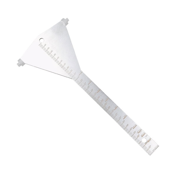 Sonducket Regla de ajuste de bicicleta, de corrección de llanta de rueda, herramienta de medición de llanta de rueda de calibre central de Ciclismo