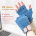thumbnail image 2 of Usb Para Hombres Y Mujeres, Guantes Cálidos De Invierno Para Ordenador Portátil, Forrados Con Forro Polar, Guantes Sin Dedos Calefactables Con Medias Manos, Diseño Lavable Vogacara HA046947-03, 2 of 6