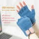 thumbnail image 2 of Usb Para Hombres Y Mujeres, Guantes Cálidos De Invierno Para Ordenador Portátil, Forrados Con Forro Polar, Guantes Sin Dedos Calefactables Con Medias Manos, Diseño Lavable matsuzay HA046947-01, 2 of 6