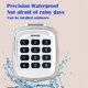 thumbnail image 3 of Multi-Frequency 280-868MHz 280-868MHz Gate Garage Door Key Wireless Keypad Code Remote Control Door Opener(White), 3 of 5