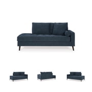 Signature Design by Ashley Bixler Navy Right-Arm Facing Corner Chaise