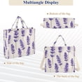thumbnail image 6 of FORMRS Womens Corduroy Tote Bag Crossbody Shoulder Handbag with Pocket, Lavender Pattern, 6 of 7