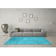 thumbnail image 3 of Ahgly Company Indoor Round Abstract Light Blue Contemporary Area Rugs, 6' Round, 3 of 4