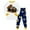 Yellow, variant on HCNTES Children's Thermal Underwear Set Drop Shoulder Top Pullover and Soft Pants All-Weather Clothes Loungewear Pajamas Outfit Set for Kids(Yellow,5-6 Years)