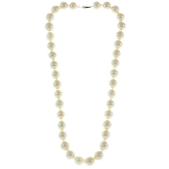 Mi Amore Beaded-Necklace White/Silver-Tone