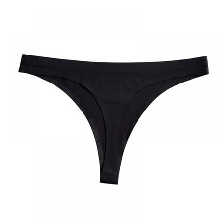 

Wuffmeow Women Ice Silk Thong Panties Hot Briefs Seamless Thongs Underwear Panties For Ladies Panty G String Tangas Majtki Damskie