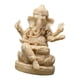 thumbnail image 5 of Estatua de Ganesha, adorno artesanal de Buda, escultura para estantería, sala de yoga Caqui 47 x 42 x 6 cm, 5 of 9
