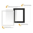 thumbnail image 5 of 18x24 Frame White With Black Picture Mat For 18x24 Photo - White 22x28 Frame To Display Print or, 5 of 8