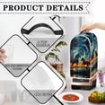 thumbnail image 4 of HELLHERO Reusable 15.94"H x 9.45"L x 7.28"W Mixer Cover Hand Strap Polyester Blender Covers Horse and Starry Sky Design, 4 of 6