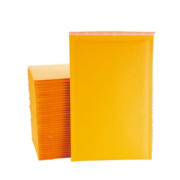 WiiGreen #00 240 PCS 6x9 Inch Kraft Paper Bubble Mailers Padded Envelopes Bags with Peel and Seal for Gift, Packing and Shipping, Keep Safe and Protected, Wholesale Price (Usable Size: 5x9 Inch)