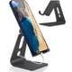 thumbnail image 1 of Soporte para Celular, Universal Multiángulo Ajustable, Plegable de Aluminio, Compatible con iPhone 16/15/14/13 Pro MAX, Galaxy S24 S23 S22 Ultra, Huawei, Redmi (Plata),Negro, 1 of 9