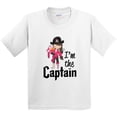 thumbnail image 3 of Inktastic I'm the Captain Pirate Girl Youth T-Shirt, 3 of 5