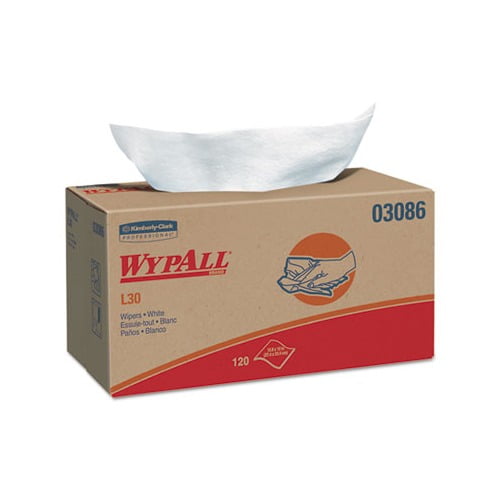 Case of 6 Rolls 8 x 15 Center-Pull Roll White WypAll 05830 L30 Towels 150 per Roll 