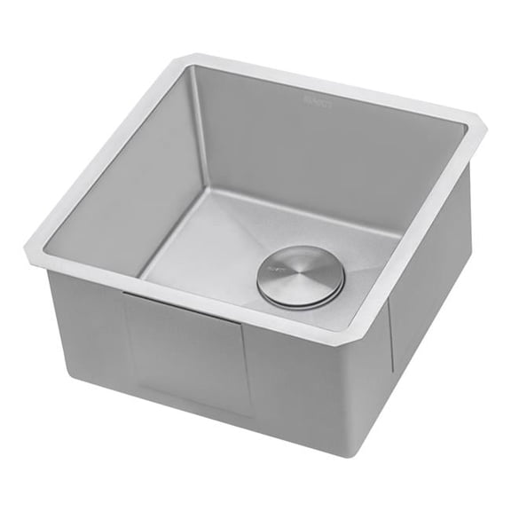 Ruvati USA RVH7118 18 in. Undermount Bar Prep 16 Gauge Kitchen Sink with Round Corners Stainless Steel Single Bowl