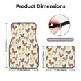 thumbnail image 3 of Balery Funny Chicken Pattern 4-Piece Floor Mats, Heavy-Duty Rubber Liners, Anti-Slip Design, All-Season Automotive Protection, Vehicles, Cars, Trucks, and SUVs, 3 of 5