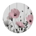 thumbnail image 4 of WYYP Flowers, Round Tablecloth Waterproof Resistant Fabric 100% Polyester Tablecloths White, 4 of 8