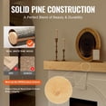 thumbnail image 4 of VEVOR Fireplace Mantel Wood Shelf Floating Rustic Fireplace Mantel 60" Natural, 4 of 9