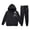 Black, variant on Girls Outfit Printed Cute Sweatshirt Indoor for Girls Breathable Wide Leg Stylish Summer Children Pants Set