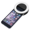 OUTAD RK-14 Portable Size Mobile Phone Selfie Ring Light LED Camera Flash Ring Light, black