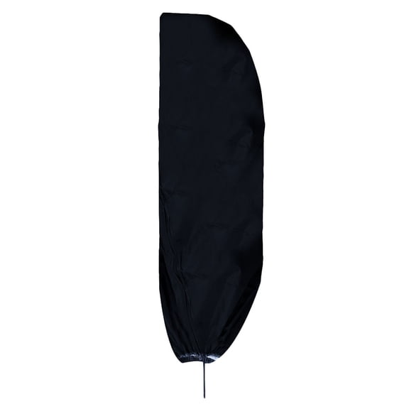 KALLORY 1Pc Waterproof Black Patio Cover Umbrella Dust Proof with Free Movement Buckle