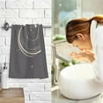 thumbnail image 7 of Yayeee 100% Cotton Hand Towels for Bathroom 16" x 28" Soft Absorbent Kitchen Towel, Black Astronaut Space, 7 of 7