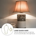 thumbnail image 3 of 2Pcs Lamp Shade Holder Heavy Duty Lamp Shade Bracket Lamp Shade Harp with Finial Lamp Shade Fitter Adapter for Table Lamp, 3 of 7
