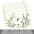 thumbnail image 2 of CounterArt "Bee Crest" 24-Sheet Reusable Premium Paper Placemats, 2 of 6