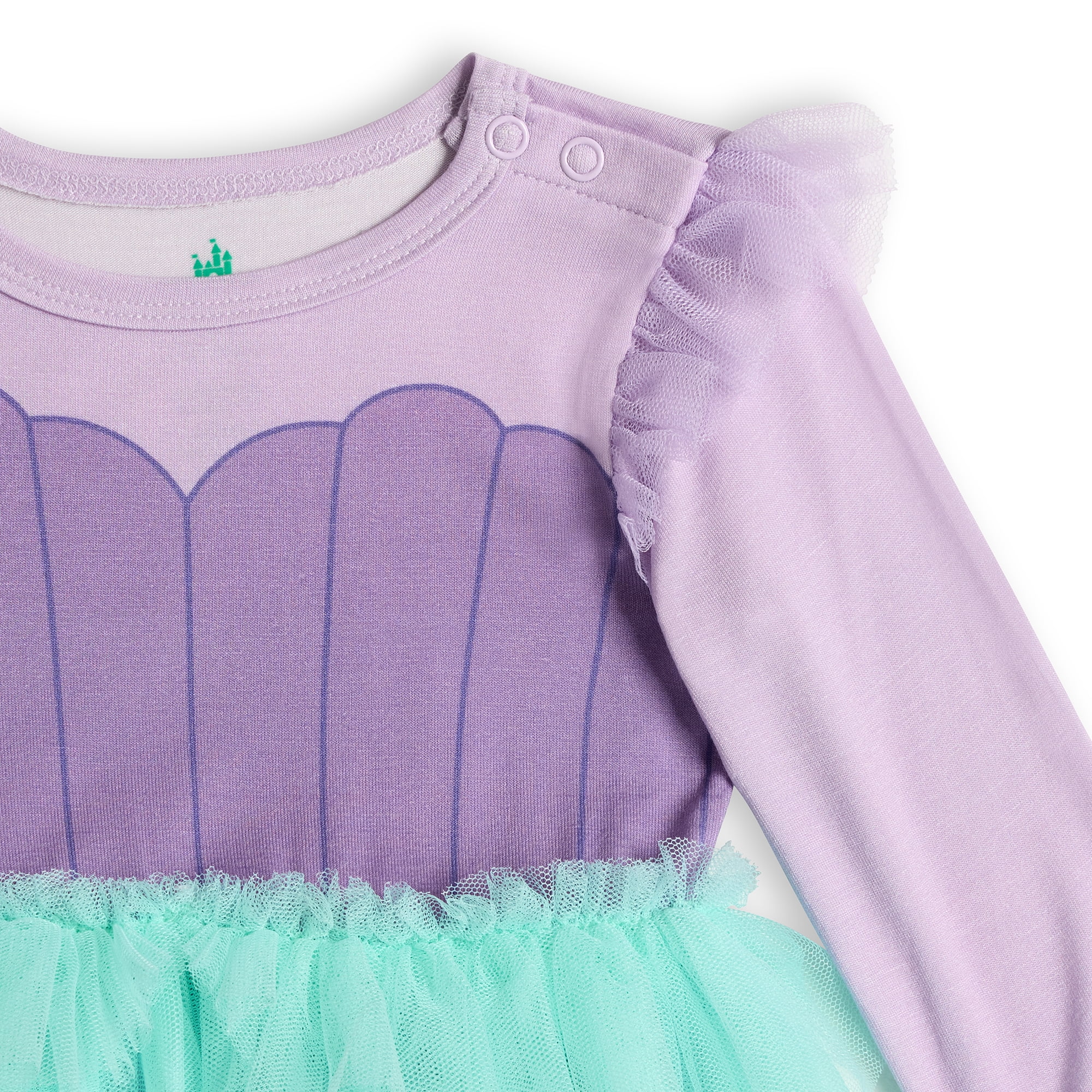 The Little Mermaid Baby Girls Cozy and Comfortable Viscose Cosplay Dress, Sizes 0/3M-24M