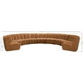 thumbnail image 3 of Meridian Furniture Infinity Saddle Velvet 9pc. Modular Sectional, 3 of 4