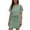 *Green, variant on Women's 2 Piece Drawstring Skirt Sets,Short Sleeve T-Shirt and Skort For Women,Ladies Summer Sweatsuits with Pockets,Red,S-2XL