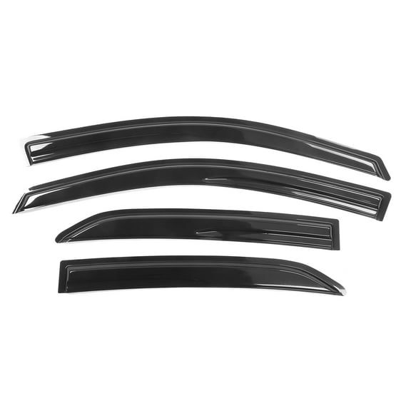Ikon Motorsports Compatible with 09-13 Toyota Corolla MU Style Acrylic Window Vent Visor Deflector Rain Guard 4Pc Set Outside Mount  2009 2010 2011 2012 2013
