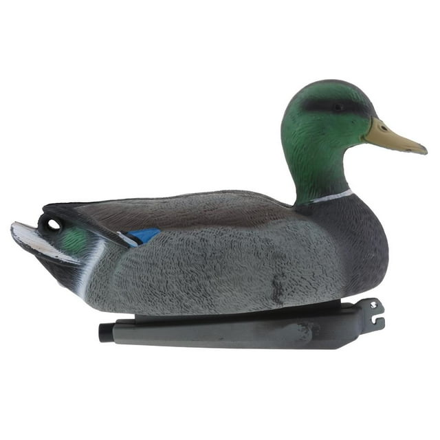 Adorno flotante realista de pato, señuelo para jardín, ahuyentador y espantapájaros n. degree 4, 35 cm, Drake Drake de 35 cm