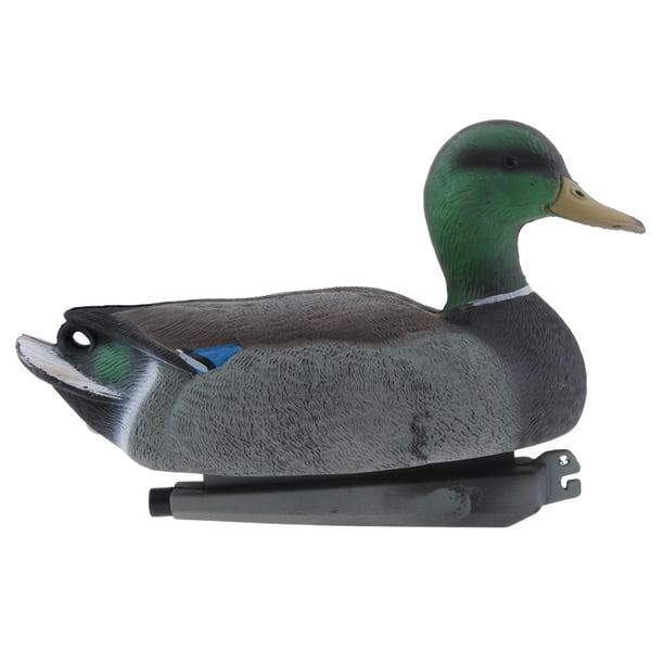 Adorno flotante realista de pato, señuelo para jardín, ahuyentador y espantapájaros n. degree 4, 35 cm, Drake Drake de 35 cm