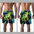 thumbnail image 3 of luoweisi Men's Beach Shorts Quick Dry Swim Trunks with Mesh Lining Frog L, 3 of 5