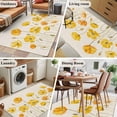 thumbnail image 5 of Area Rugs for Living Room Bedroom, Yellow Flowers 4'x6' Rug Washable Carpet Runner Indoor Outdoor, Farmhouse Botanical Watercolor Floral Non Slip Accent Floor Mats Rug for Kitchen, Office, 5 of 8