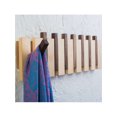 thumbnail image 1 of Wood Hanger w/ Flip-Down hookss Wall Mounted Clothes Rack Coat Hanger, 1 of 5