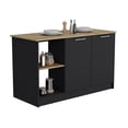 thumbnail image 5 of Depot E-Shop Kitchen Island with Large Countertop, Storage/Shelves/Double Door Cabinet, 5 of 6
