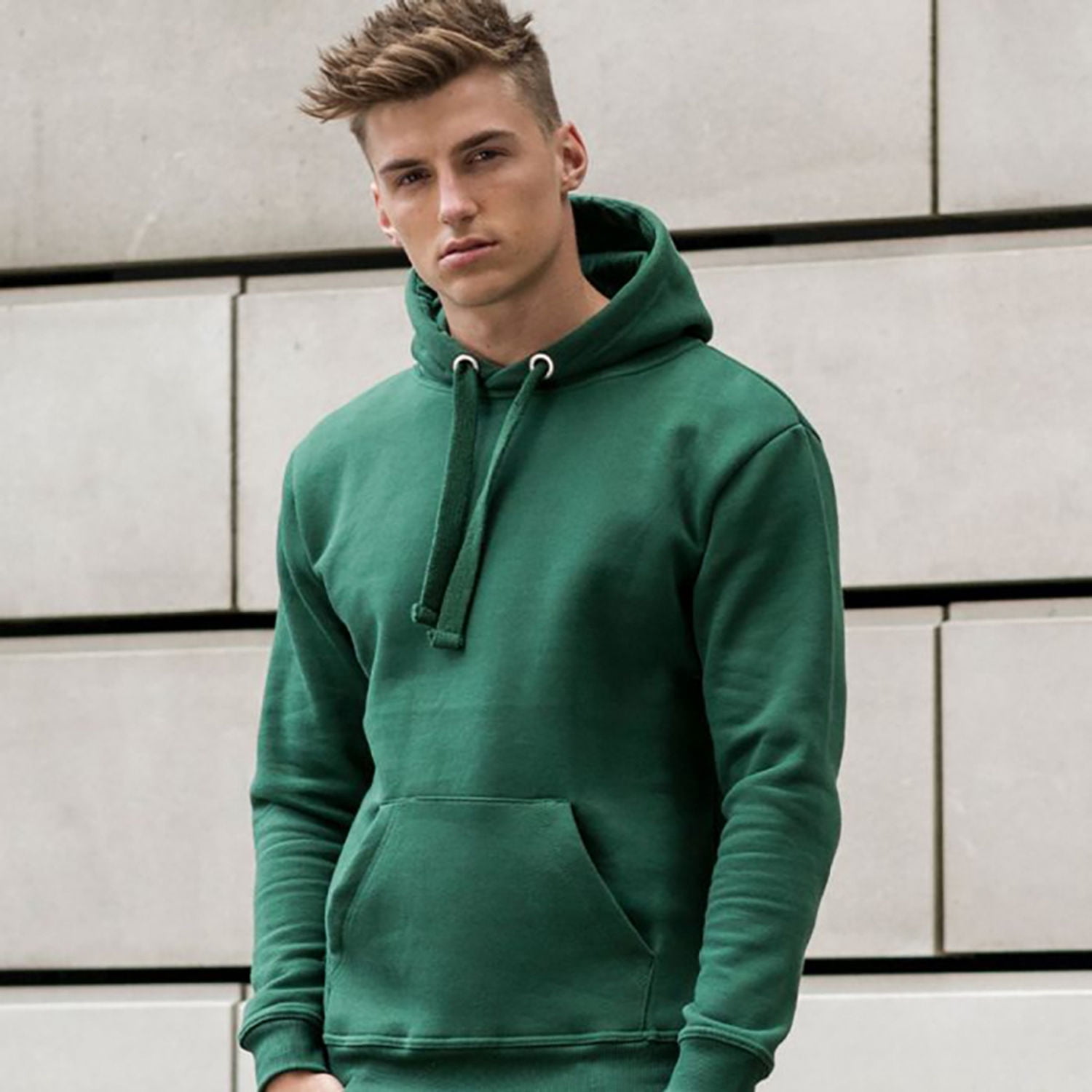 AWDis Just Hoods Men's Heavyweight Graduate Hoodie - Drop Shoulder, Cotton Blend