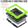 thumbnail image 3 of Dteck Kids Full Body Protection Case for iPad Air 13 inch 2025/2024,Heavy Duty Silicone Case 360 Degree Rotating Handle Stand Cover with Screen Protector for iPad Air 13-in. M3/M2,Green, 3 of 7