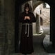 thumbnail image 5 of Disfraz de monjes medievales de Halloween, conjunto de disfraces de cosplay de mago de fraile clásico, talla XXL (negro), 5 of 5
