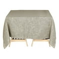 thumbnail image 2 of BalsaCircle 72" x 72" Beige Faux Burlap Table Overlay Premium Polyester Wedding Party Tablecloth, 2 of 6