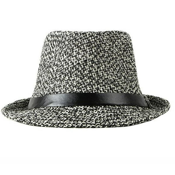 ZIZOCWA Black Hat Sun Men Hat Packable Women Summer Cuban Straw Beach ...