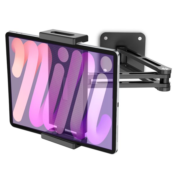 Soporte de pared para tablet Urmust con rotación de 360°, para dispositivos de 4,7-13"