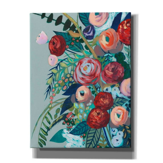 Epic Graffiti 'Lyrical Array II' by Grace Popp, Canvas Wall Glass, 12"x16"