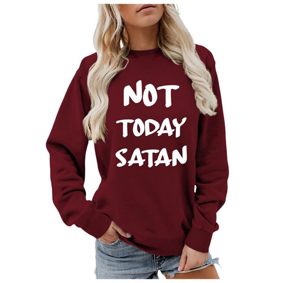 Women Blouses up Hoodie Womens over Sweatshirt Womens Petite Sweaters Pullover Long Zippe Sweatshirts for Women Neck Top Ladies Sweatshirts under 10 Hoodie Sweatshirt Came on Earth Wine M